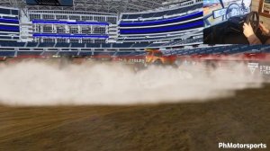 BeamNG.drive Monster Jam El Toro Loco Freestyle Arlington TX 2021 Using fanatec gaming wheel
