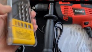 Дрель ударная Einhell TC-ID 720/1 E Kit. Распаковка. Короткий обзор. Испробовал новую дрель на даче