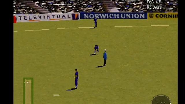 Brian Lara Cricket PS1 Gameplay