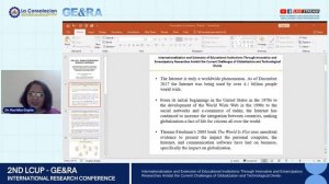 LCUP-GE&RA INTERNATIONAL RESEARCH CONFERENCE (Day 2)