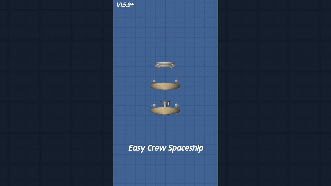 Easy Crew Spaceship in #spaceflightsimulator смотреть онлайн