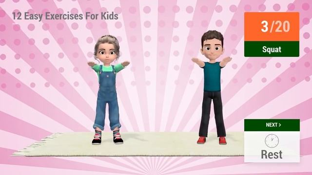 12 Easy Exercises For Kids At Home смотреть онлайн