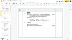 How to fill in the "Resources" Column - Using Templates for ESL Lesson Planning (Part 9)