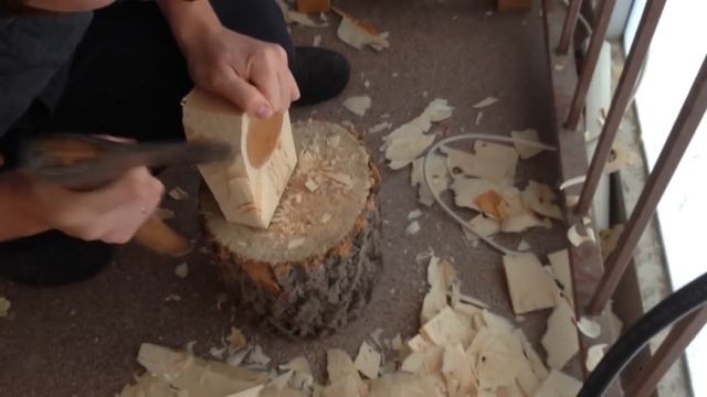 Как вырезать куксу (кружка из дерева) из березы?