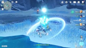 Genshin Impact Загадка с пятью ледяными колоннами (столбами) Драконий хребет