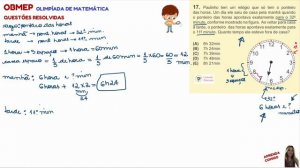 OBMEP_Resolução das Questões_ Questão 17_Olimpíadas de Matemática 2023_Nível 01