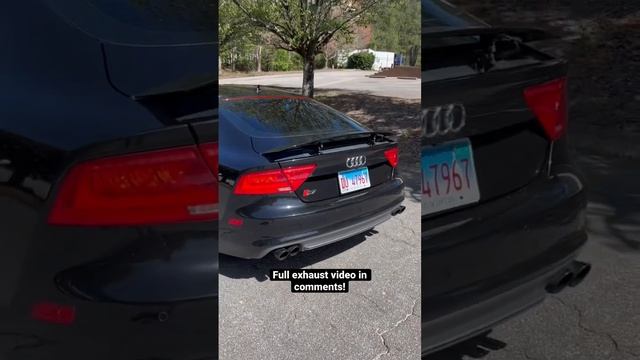 Aggressive Audi S7 exhaust - Muffler & Resonator delete!