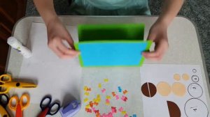 Аппликация из цветной бумаги, 006 Грибы