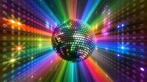 Colorful Big Disco Ball Lights - DIY 3 Hours VJ Loop
