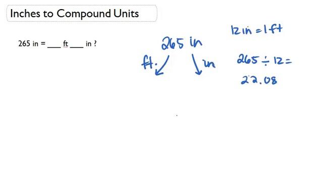 Inches to Compound Units смотреть онлайн