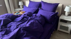 КПБ Сатин Люкс Фиолетовый Гладкокрашеный