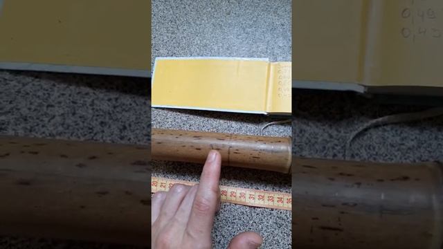 Настройка японской флейты Сякухати. Часть1. Разметка отверстий.