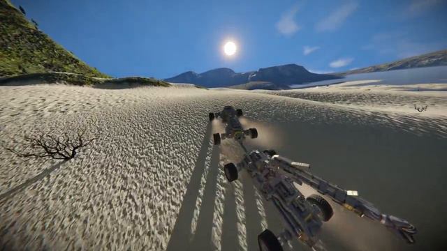 Fully featured hinge-drive Space Engineers rover