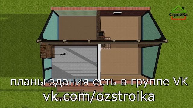 ХАЙ-ТЕК НА ПЕЧИ, СОВРЕМЕННЫЙ ДОМ 50 кв.м. Проект Дома для двоих 6х8 "Флиет 4" смотреть онлайн