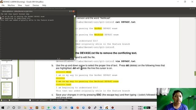 3.3.11 Lab - Software Version Control with Git part 5-7 | Cisco DevNet