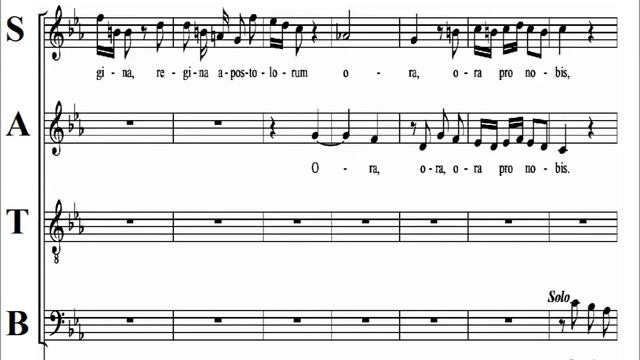 Mozart - KV109 -4 Regina Angelorum- Litaniae Lauretanae BVM - Bass смотреть онлайн