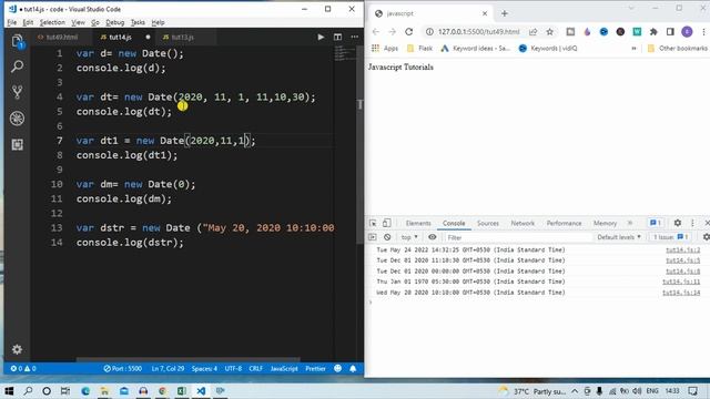 JavaScript tutorial : Date Object in JS | web development #60 #codewithsheetal #coder