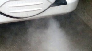 Pajero iO - пар из глушителя