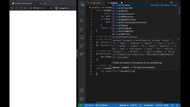How I build a mini game with Javascript