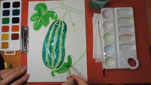 Рисуем кабачок