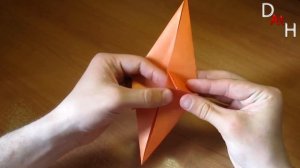 Как сделать из бумаги волка (Оригами волк)