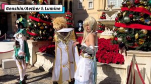 【Genshin Impact】空 & 蛍 posing for cosplay making video.Japanese anime culture【Aether & Lumine】