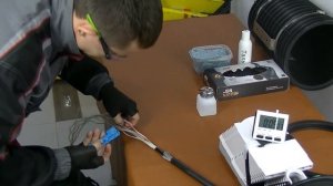 Мастер-класс по разделке оптического кабеля 96 ОВ. How to slit open armored fiber optic cables