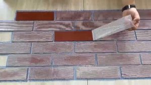 Гибкий кирпич на сетке