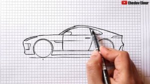 Как нарисовать машину по клеточкам в тетради | Простые рисунки