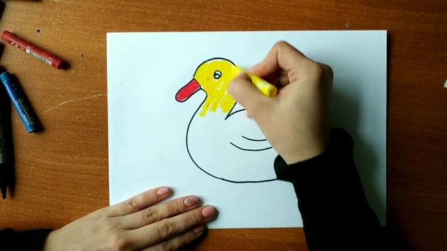 Как нарисовать уточку смотреть онлайн