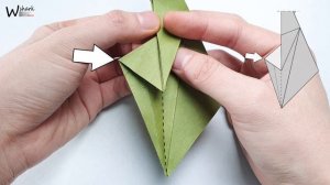 ORIGAMI CROCODILE / How to make a paper Crocodile 【Weesel】