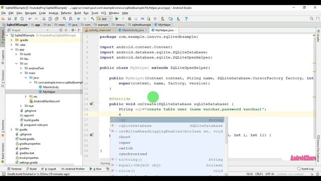 #1 SQLite database in android,select insert update delete operations in SQLite datab|Android share смотреть онлайн