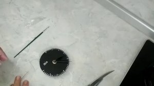 Обзор , часы наклейка на стену из магазина фикс прайс.