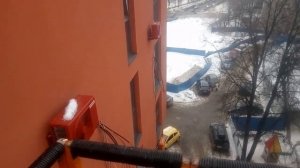Просто подъём на вышке для установки кондиционера на 7 эт