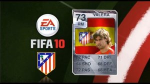 Atletico Madrid FIFA 10 Cards