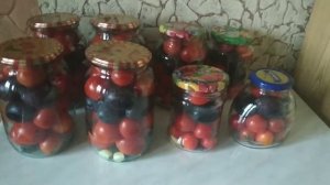 Рецепт помидоры со сливами на зиму.