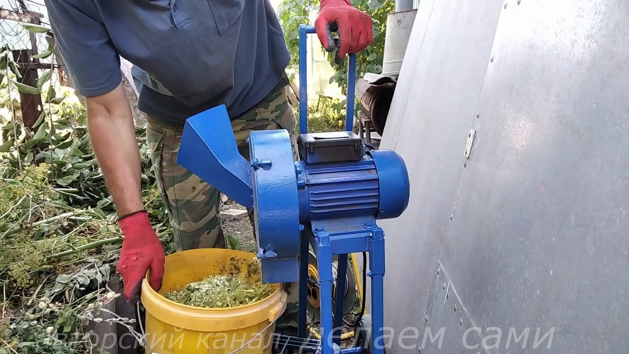 Удобный Садовый измельчитель веток и травы своими руками. Он работает как щепорез для веток
