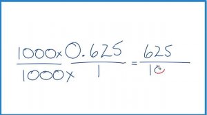 What is 0.625 in Fraction Form?