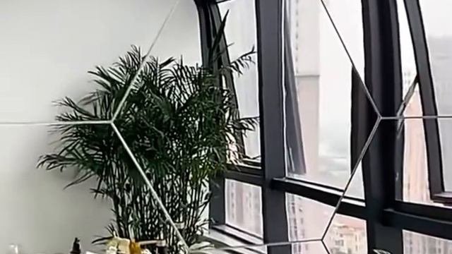 Зеркальная самоклеящаяся шестиугольная наклейка
