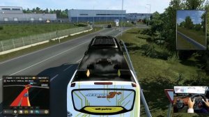 Smooth BUS Ride while Exploring the Romanian Countryside | Euro Truck Simulator 2 - Moza R9 Setup