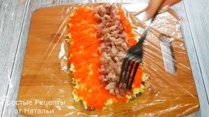 Простая закуска из селедки, которая никого не оставит равнодушным! Рулет из селедки!