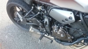 Yamaha XSR700 with SC Project exhaust