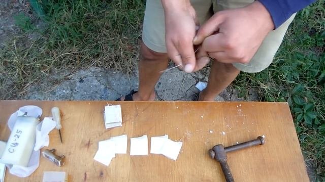 Разборка  СЦ  СЦС аккумуляторов на пластины