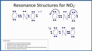 Resonance Structures for NO2-  (Nitrite ion)