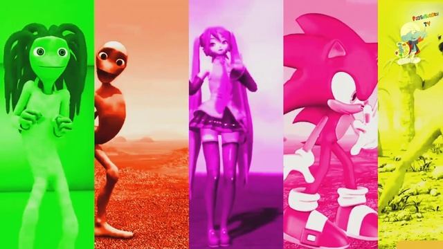 Человек-паук против Соника против аниме девочка против Ми Кемасте Челлендж танцевальный инопланетян смотреть онлайн