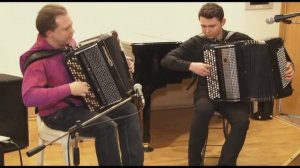 Отец и сын - дуэт баянистов.Знаменитая династия московских баянистов.