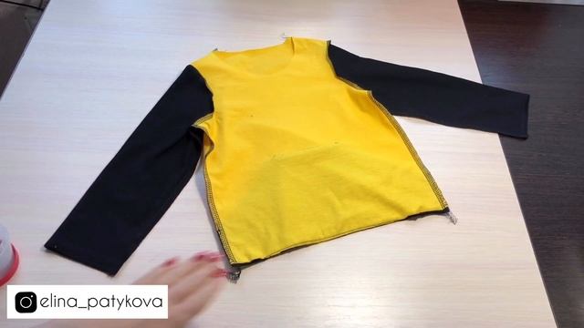 Как сшить футболку/лонгслив с разрезами по бокам