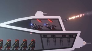 Alien Soldiers Attack Modern Soldiers in People Playground