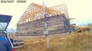 четырехендовая крыша на кривом срубе