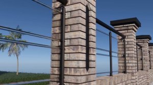 Стильный красивый забор #кирпич #Олдхам #забор #керма